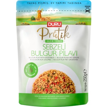 DURU PRATIK SEBZELI BULGUR PILAVI 250 GR.