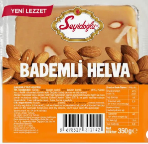 SEYIDOGLU YAZLIK HELVA BADEMLI 350GR